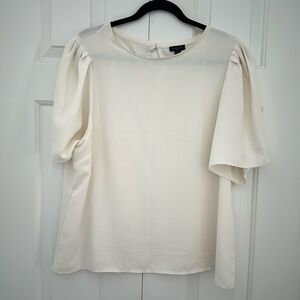 Ann Taylor blouse XL cream